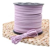 Cordón de cuero de gamuza sintética, 10 unidades, 10 m/lote, 2,5mm, cordón de gamuza sintética, cuerda de cuero, hilo hecho a mano for pulsera, joyería DIY(Color22)