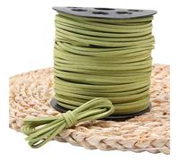 Cordón de cuero de gamuza sintética, 10 unidades, 10 m/lote, 2,5mm, cordón de gamuza sintética, cuerda de cuero, hilo hecho a mano for pulsera, joyería DIY(Color34)