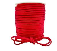 Cordón de cuero de gamuza sintética, 4 rollos, 45m/rollo, cintas decorativas de flores DIY, paquete de joyería, suministros de cinta de terciopelo(1)