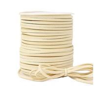 Cordón de cuero de gamuza sintética, 4 rollos, 45m/rollo, cintas decorativas de flores DIY, paquete de joyería, suministros de cinta de terciopelo(7)