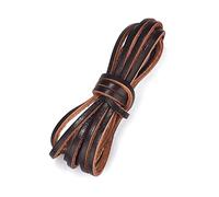 Cordón de cuero, Hilo De Cuero Plano 2 Metros 3-5mm Multicolor(Brown,5mm)