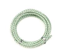 Cordón de cuero para collares, Cordones De Cuero Trenzado Multicolor 3-4mm 2m Por Lote for Fabricación Joyas DIY(Light Green,4mm)