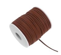 Cordón de Gamuza Sintética 2,6mm para Bisutería y Manualidades, 45 M | Cuero Artificial, Acabado Plano y Suave, Corte a Medida, Adecuado para Abalorios y Envoltorios