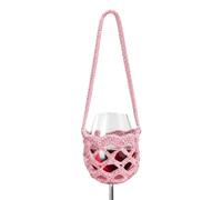 Cordón de ganchillo para copa de vino Portavasos Reutilizable para Playera