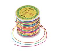 Cordón de hilo de nailon de 0,8 mm, 100 yardas/rollo, macramé, cuerda de nudo chino, para collar de bricolaje, pulsera, manualidades, joyería, colorido