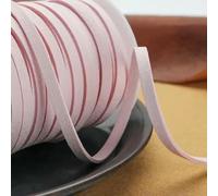 Cordón de imitación de Cuero Cordón Trenzado de Gamuza sintética, 5mm x 22,5 Yardas, Multicolor for fabricación de joyería DIY(15 Light Pink)