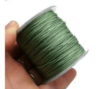 Cordón de macramé Cordón de Cera de poliéster for joyería y Costura de Cuero, Multicolor, 0,8 mm, Rollo de 100 Metros(Multicolor)