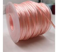 Cordón de macramé Cuerda de macramé con Nudo Chino de 2 mm, Hilo Satinado, Multicolor, 10-225 Metros(156 Pink,100meters Roll)