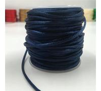 Cordón de macramé Cuerda de macramé con Nudo Chino de 2 mm, Hilo Satinado, Multicolor, 10-225 Metros(508 Navy Blue,10Meters x Loose Lot)