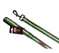 Cordón de Nailon con Mango Forrado de Neopreno, Neopreno Comfort Talla XL - 2,5 cm (120 cm), Gris Reflectante, L-Neo-REFGRAY-XL