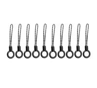 Cordón de nailon de alta resistencia, diseño de puntos, anillos extraíbles, correas de mano para mochilas de disco U, cuerda organizativa, 5/10 unidades, durabilidad, llavero de poliéster