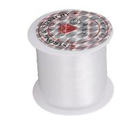 Cordón de Nylon Transparente, 0.2mm x 142 Metros, Hilo de Cristal para Elaboración de Joyas, Collares y Pulseras