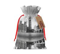 Cordón de Navidad Londres, 1 bolsa impresa, bolsas para envolver regalos, se aplica a bodas, Pascua, fiestas de vacaciones