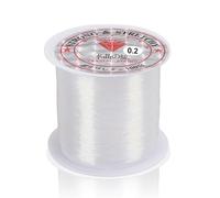 Cordón De Nylon Transparente, 1 Rollo 0.2MM/142 Yd Hilo De Pescar Hilo De Nylon Invisible Cuerda para Pulsera Alambre para Decoración De Globos De Fiesta Abalorios Joyería Fabricación De Pulseras