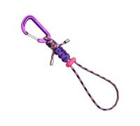 Cordón de paracaídas con mosquetón de Aluminio, Alta Resistencia, 550 Libras, Correa para Llavero, cordón de paracaídas, conexión/desmontaje rápido, Ideal para Acampar, Senderismo, mochilero