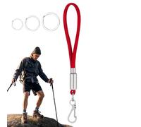Cordón de paracord para llaves, llavero de paracord pesado | Cordón de cuerda pesada,Cuerda de paracaídas de carabiner, gancho de clip de bloqueo de hebilla con 3 anillos clave para hombres mujeres