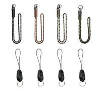 Cordón De Paracord Trenzado De 4 Piezas, Broches Desmontables De 4 Piezas, Llavero De Cordón, Hebilla De Cordón De Collar, Accesorios Colgantes De Juguete, Cordón De Teléfono Clave