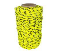 Cordón de Poliéster 3mm * 25m. Fabricado en España. para Manualidades, Aire Libre, Exteriores, Jardín y Bricolaje. Amarillo con Negro