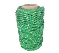 Cordón de Poliéster 3mm * 25m. Fabricado en España. para Manualidades, Aire Libre, Exteriores, Jardín y Bricolaje. Verde con Amarillo