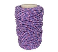 Cordón de Poliéster 3mm * 25m. Fabricado en España. para Manualidades, Aire Libre, Exteriores, Jardín y Bricolaje. Violeta con Rosa