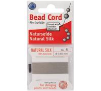 Cordón de Seda y Aguja tamaño 4, Gris Plata, de la Marca Griffin