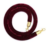 Cordón de seguridad, Cuerdas colgantes, cuerda de barrera for control multitudes, estacas cola, terciopelo, for teatros, grandes inauguraciones(Wine Red,0.9m/3ft)