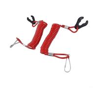 Cordón de seguridad de encendido para fuerabordas Evinrude | Tope del motor, se adapta a la mayoría de fuerabordas, para mezcla de PVC TPU, visibilidad roja, juego de 2 unidades