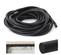 Cordón de sellado de espuma de 5 m, diámetro de 10 mm, EPDM negro, perfil de llenado para juntas de puertas y ventanas, paredes y techos