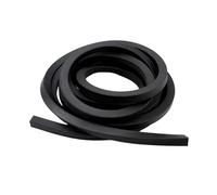 Cordón de sellado redondo Tira cuadrada de caucho fluorado FKM negro, 1 m longitud, sólida, sin espuma, con sellado(3x5mm)