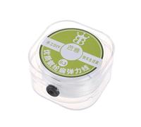 Cordón elástico blanco para joyas, hilo elástico para cuerda elástica con estuche organizador, herramienta de joyería