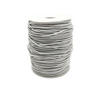 Cordón Elástico, Blanco, Redondo, Hilo Elástico, Cuerda de Hilo para Hacer Pulseras, Collares y Joyas, Ideal para Manualidades, (2.5mm, Elástico Blanco - 100 Metros)