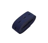 Cordón Elástico Con Agujeros, Bandas elásticas for ojales, multicolor, 20 mm x 2-5 yardas, costura DIY(Dark blue,20mm 2yads)