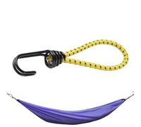 Cordón elástico de Bungee | Cordones de Pequeñas Correas de Campamento, Correas de Viaje para Escalar, Supervivencia, mochilero, liviano con Gancho Corto de Viaje Corto