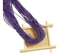Cordón elástico extensible, Cordón elástico redondo de 1,5 mm, multicolor, 5-10 metros, accesorios de costura DIY(Deep purple 1.5mm,10meters)