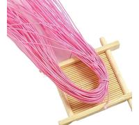 Cordón elástico extensible, Cordón elástico redondo de 1,5 mm, multicolor, 5-10 metros, accesorios de costura DIY(Deep pink 1.5mm,5meters)