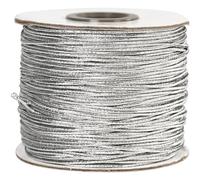 Cordón elástico, grosor 1 mm, plata, 100m
