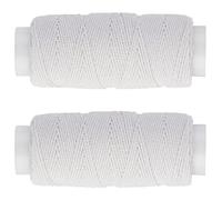 Cordón elástico para coser de 30 m, 2 unidades, hilo elástico, para máquina de coser, para tejer, vestido, falda, pantalones, ropa, puños, pulseras, joyas, manualidades, bobina de resistencia, 6 mm
