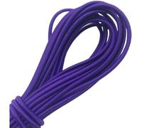 Cordón elástico redondo colorido de 2,5 mm, 4,5 metros de alto, for accesorios de costura DIY, 1 unidad(Deep purple)
