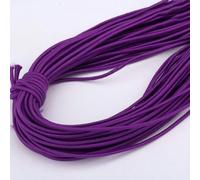 Cordón elástico redondo colorido de 2 mm, 5 metros, for accesorios de costura DIY, 1 unidad(Deep purple)