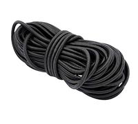 Cordón elástico, Redondo, para artesanía, cordón de bisutería, máscaras, Sombreros de Fiesta, Negro, 2mm - 10 metres