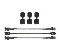 Cordón elástico táctico, Puerto de inserción rápida, Accesorio Extensible, Correa de fijación, Equipo MOLLE organizado, 3 uds.(OD)