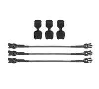 Cordón elástico táctico, Puerto de inserción rápida, Accesorio Extensible, Correa de fijación, Equipo MOLLE organizado, 3 uds.(G)