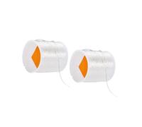Cordón elástico transparente multiusos de alta textura de TPU para cuentas y costura, 0,5 mm o 0,8 mm de grosor, 60 metros de hilo