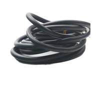 Cordón Elástico Tubo de Goma Hueco látex 2 Metros, cordón elástico for Aparejos Pesca, Cuerda elástica for Atar, 1 Pieza(Black,3 * 6MM)