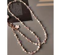Cordón Elegante y a para Teléfono con Cuentas, Bandolera Larga para el Cuello - Cadena Antipérdida para Mujer, Cadena para Bolso, Diseño de Hilo de Perlas