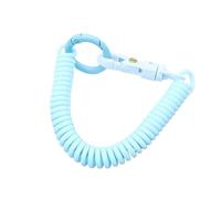Cordón en espiral, 24 piezas, llavero con resortes helicoidales, espiral elástica, retráctil con cierre de metal, llavero, cordón for llaves, billetera, teléfono móvil(Blue)