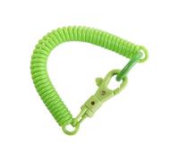 Cordón en espiral, 40 unidades, resorte elástico, silbato, llavero, resortes retráctiles, llavero elástico, ganchos for llaves, billetera, teléfono móvil(Green)
