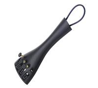 Cordón metálico para violín - piezas de cola de violín, accesorios para instrumentos de cuerda | Cordón versátil negro con 4 afinadores integrados finos, pieza ideal resistente al desgaste para