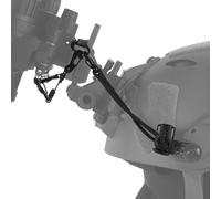 Cordón NVG para Casco Estilo Fast, Lanyard Elástico Ajustable Anti-Pérdida con Clips, Accesorio Ligero para Airsoft(Black)