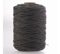 Cordón para bolsos de ganchillo opaco de 3 mm de polipropileno fabricado en Italia en colores clásicos y moda (gris)